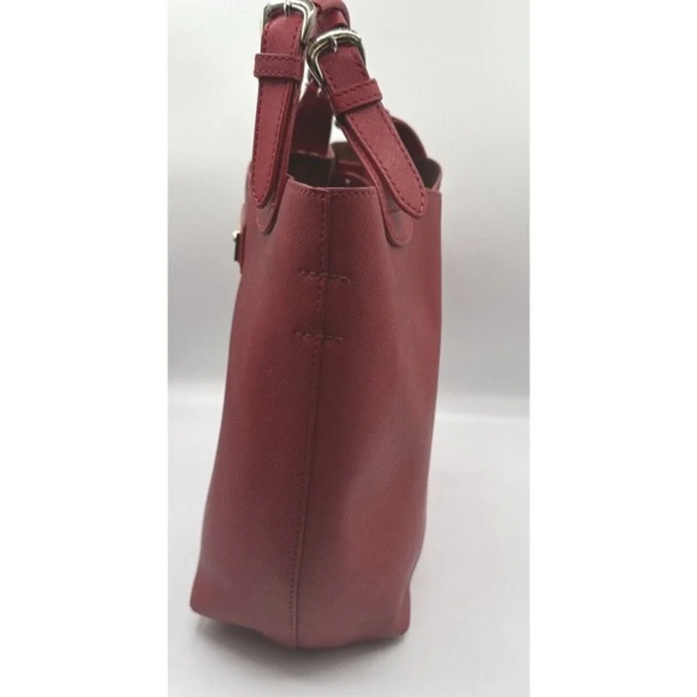 Dkny red saffiano